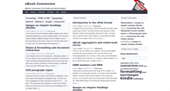 Desktop Screenshot of ebookconversion.paulbrookes.net