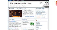 Desktop Screenshot of onemanpublisher.paulbrookes.net